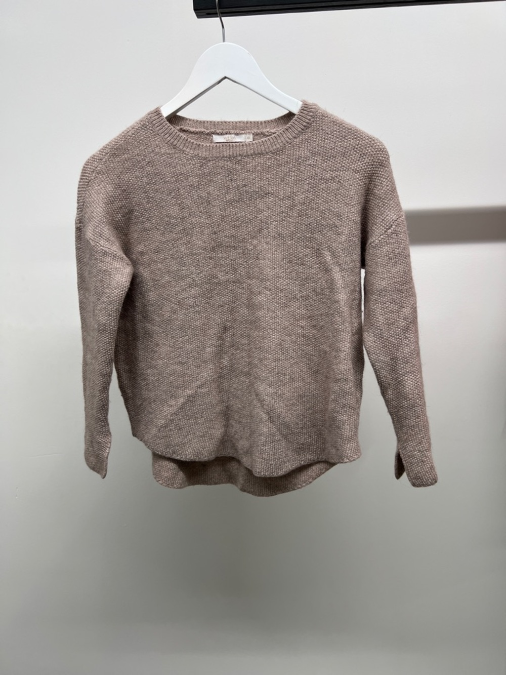 Relaxed Crewneck Sweater in Mauve